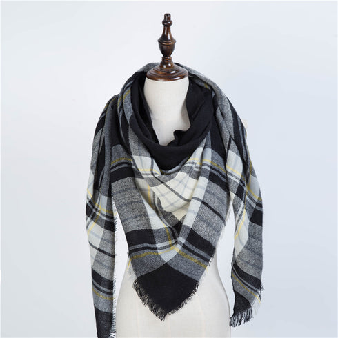 esign Women Triangles Scarf Long Scarves Shawl Autumn Winter - ROUTINE FASHION